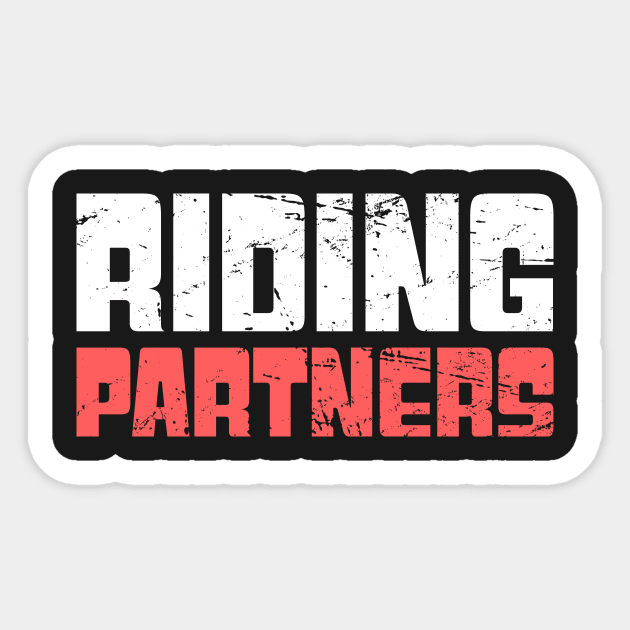 Riding Partners - Snowmobile Design Sticker by MeatMan